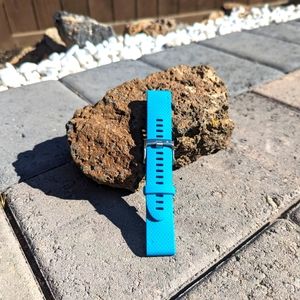 Garmin QuickFit 20 Watch Band Stainless/ Teal NWOB